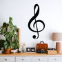 Wallity Treble Clef Escultura de pared Negra